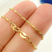 025R02E0TP0L8L Bracelet. 14k Solid Yellow Gold Diamond Cut Bars Link Bracelet